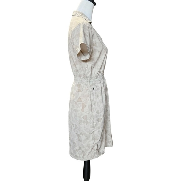 REI Trailmade Short Sleeve Casual Lightweight Outdoor Dress Light Khaki Size XS - Picture 10 of 13